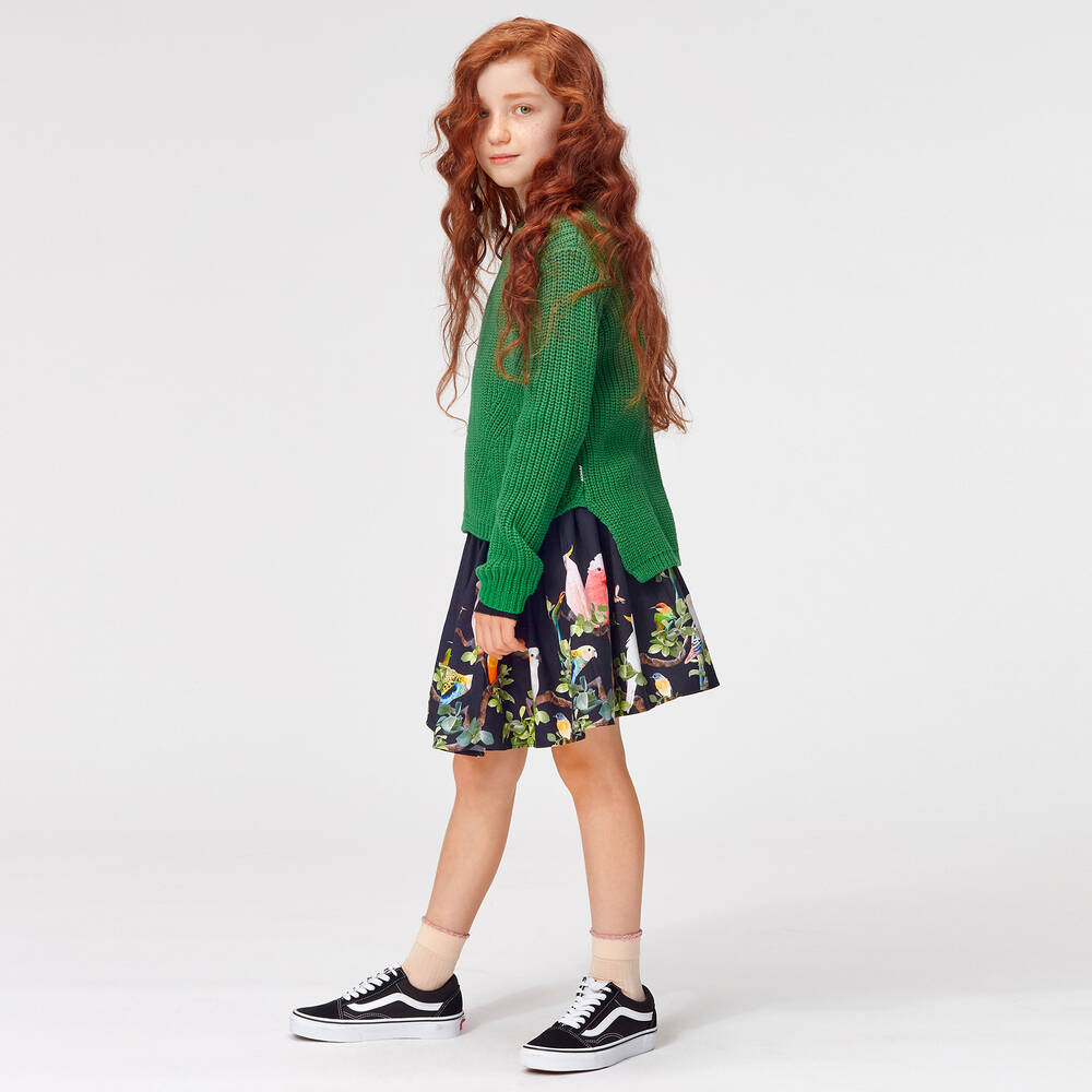 Molo-Black Organic Cotton Skirt | Childrensalon Outlet