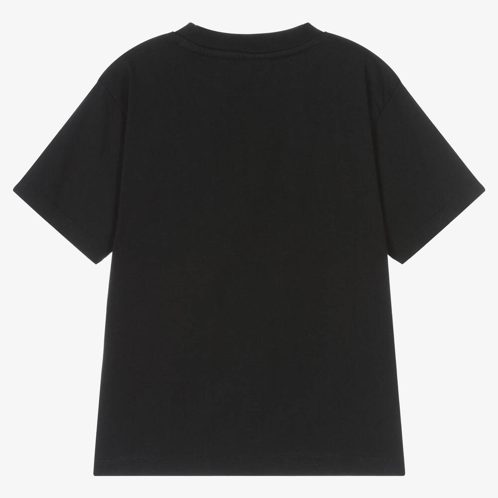 Molo-Черная футболка из органического хлопка с космическим кораблем | Childrensalon Outlet