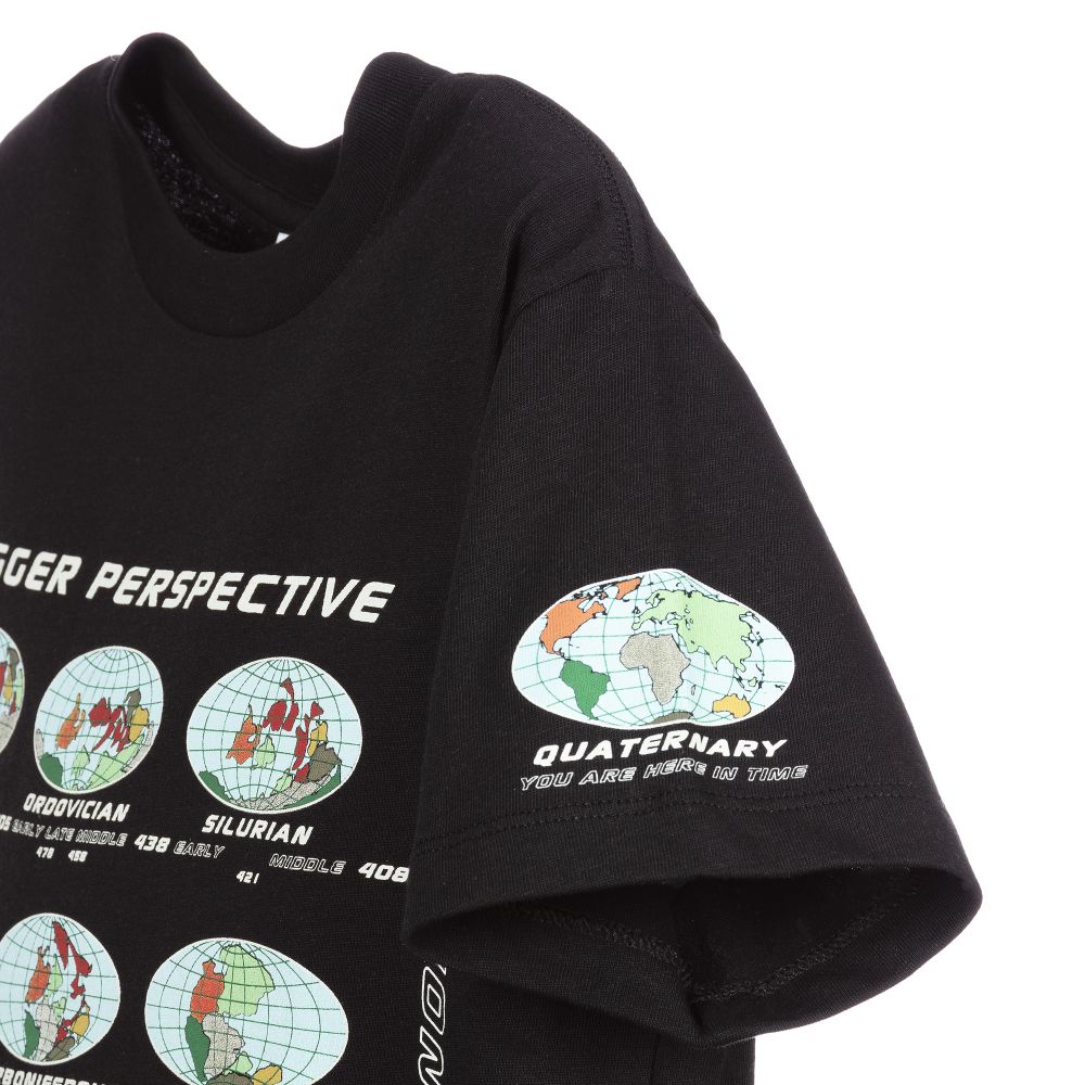 Molo-Black Organic Cotton T-Shirt | Childrensalon Outlet