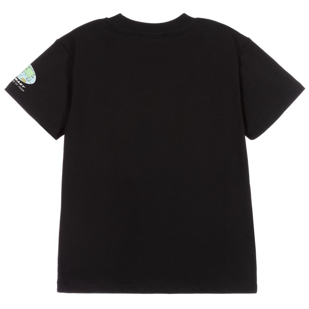 Molo-Black Organic Cotton T-Shirt | Childrensalon Outlet