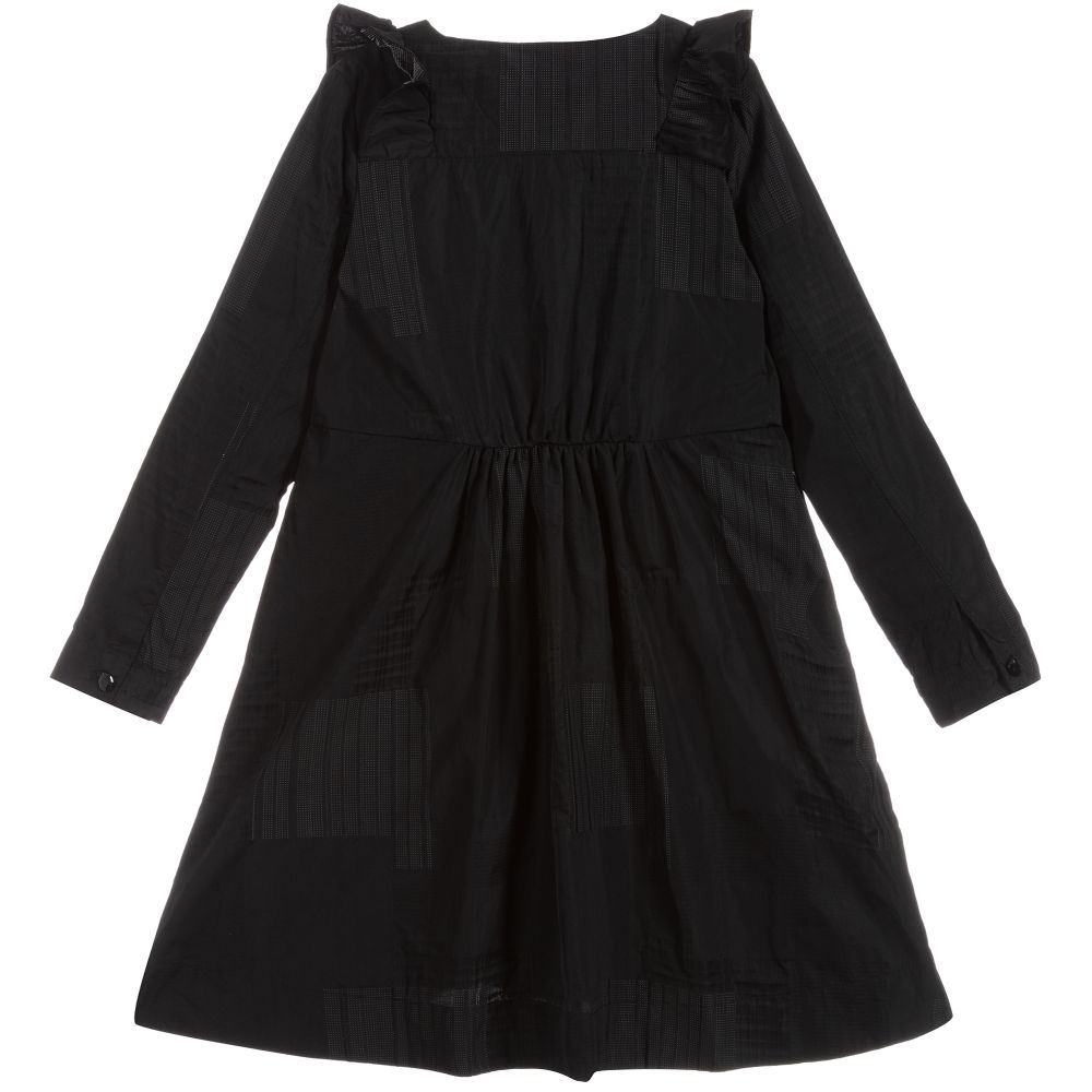 Molo-Black Polyester Ruffle Dress | Childrensalon Outlet