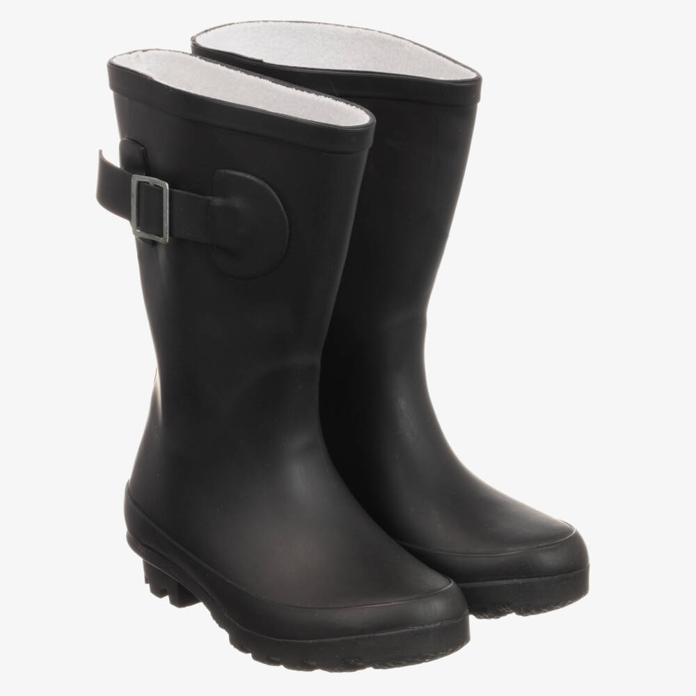 Molo-Black Rubber Rain Boots | Childrensalon Outlet