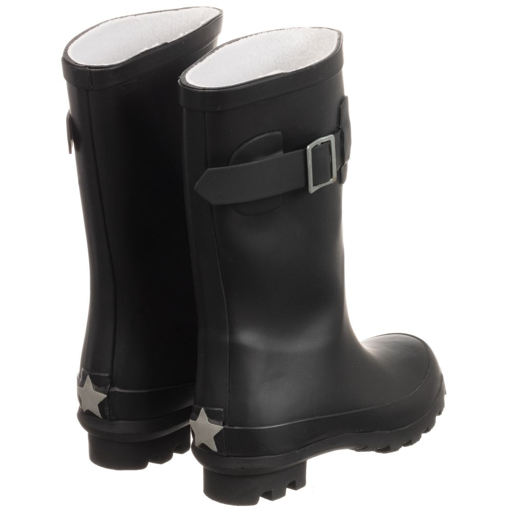Boys black rubber boots hotsell