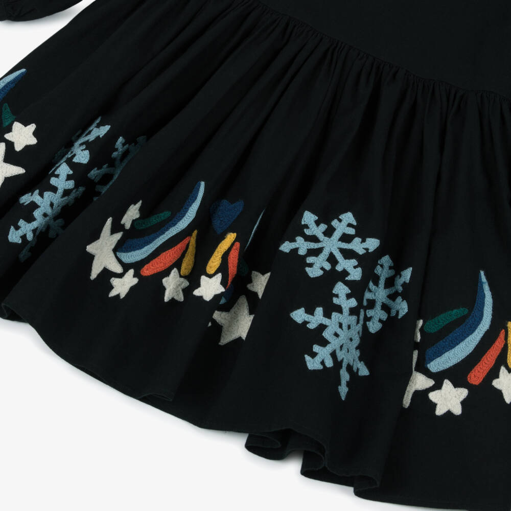 Molo-Black Shooting Star Dress | Childrensalon Outlet
