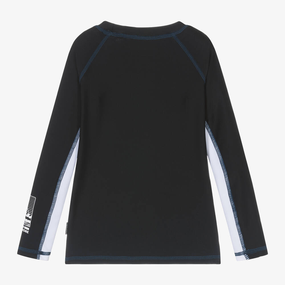 Molo-Black Sun Protective Top (UPF50+) | Childrensalon Outlet