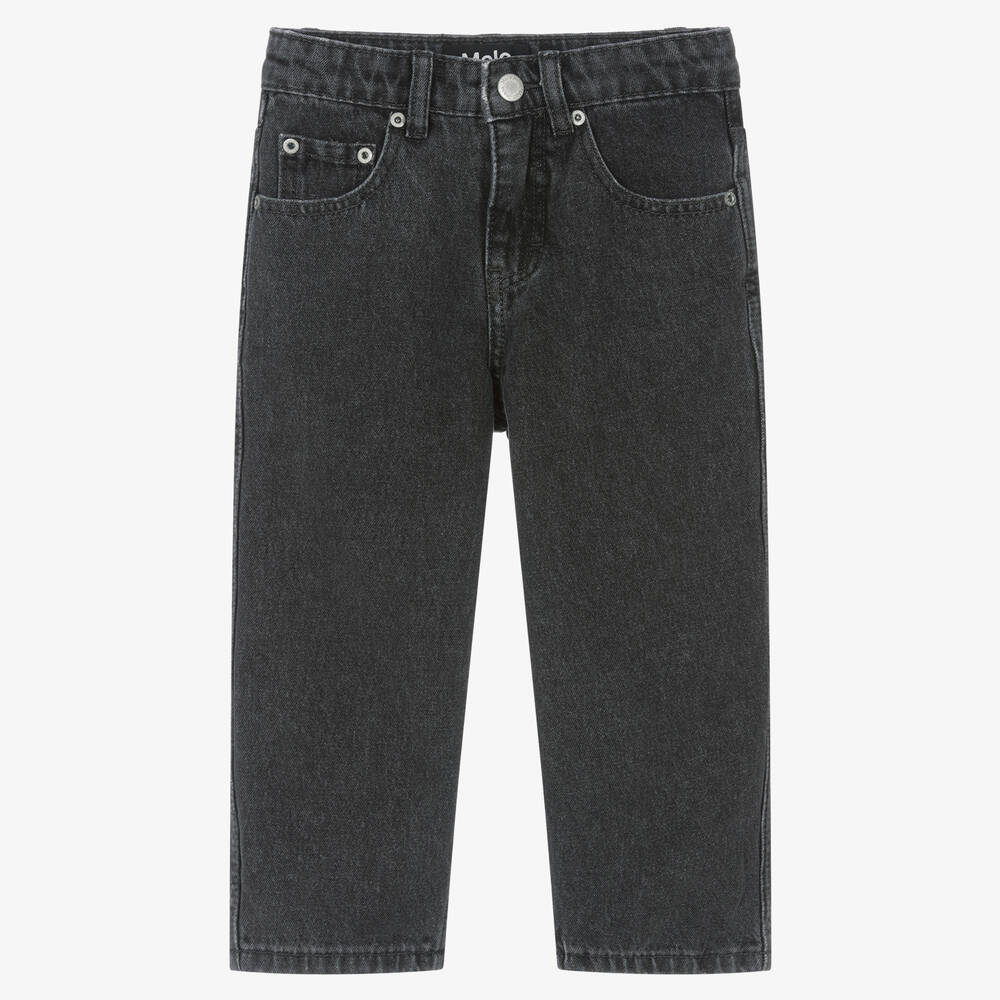 Molo - Black Washed Denim Jeans | Childrensalon