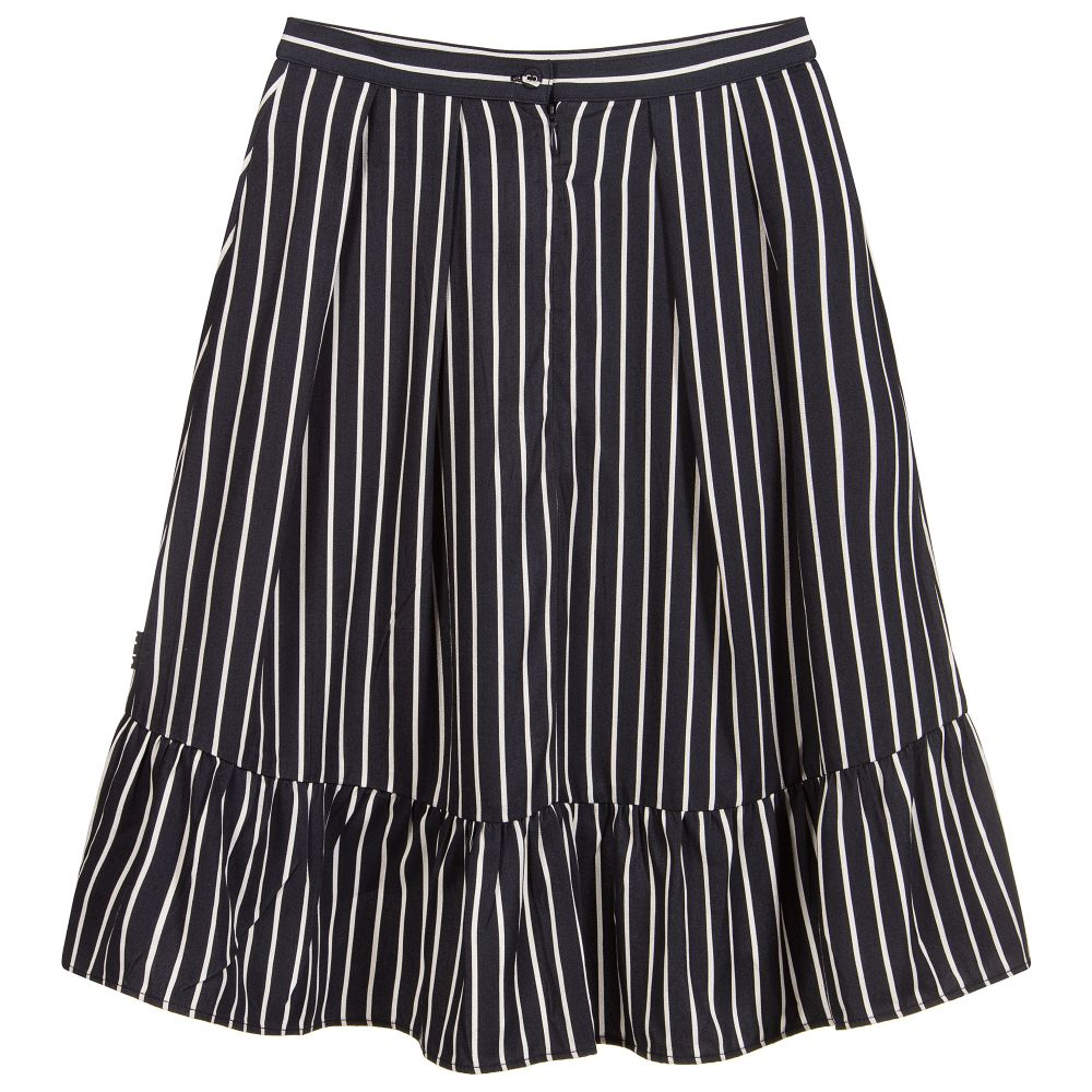 Molo-Black & White Striped Skirt | Childrensalon Outlet