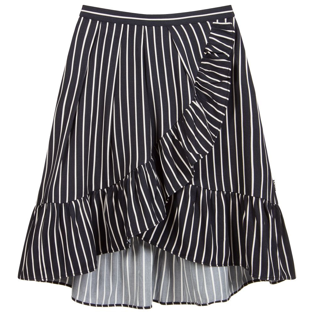 Black and white best sale striped skirt 00