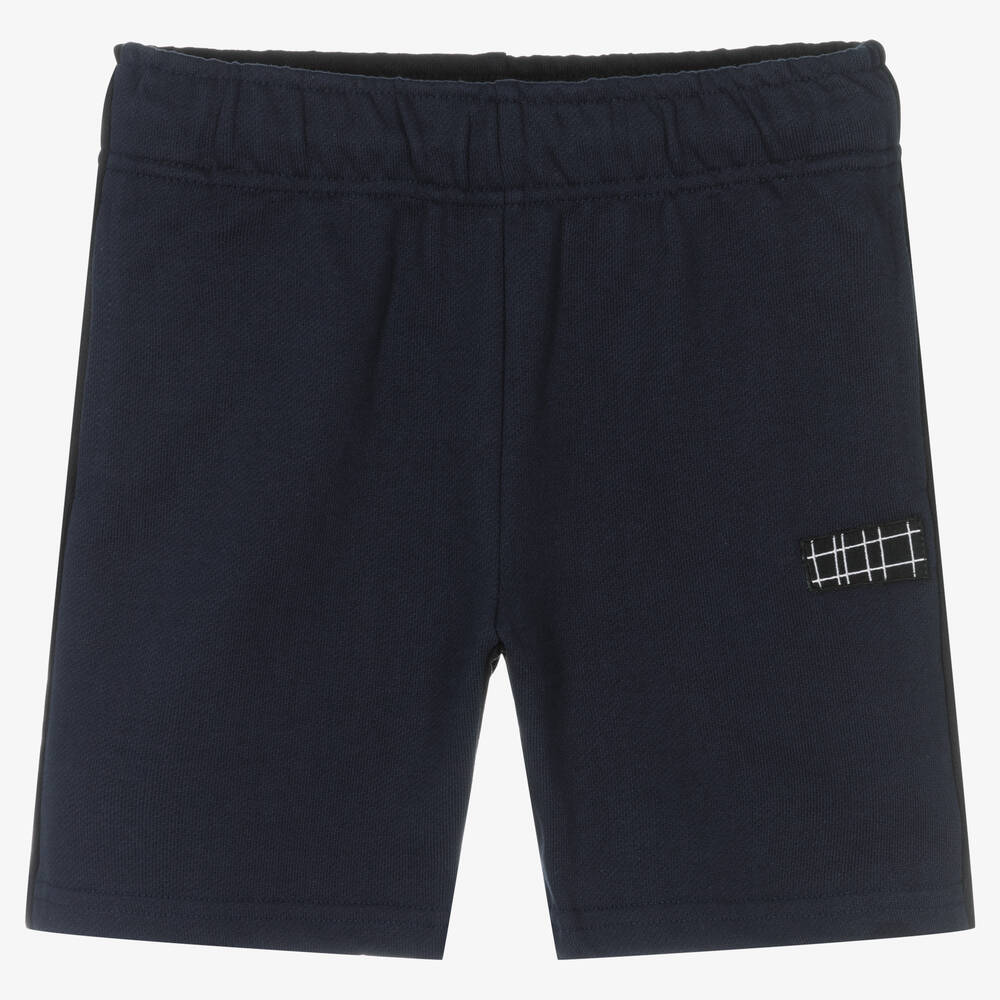 Molo - Baumwollshorts in Blau und Schwarz | Childrensalon