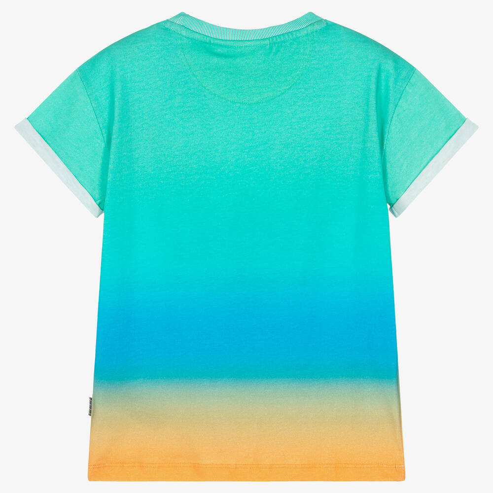 Molo-Зеленая хлопковая футболка со смайлом | Childrensalon Outlet