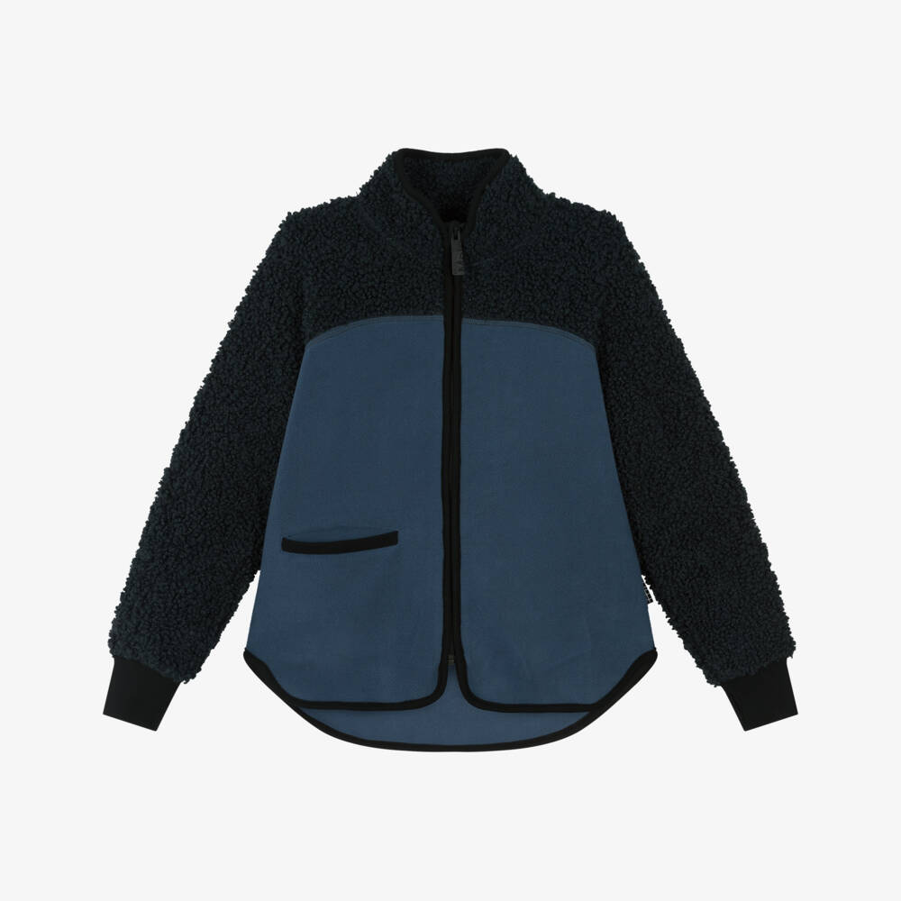 Molo-Синий флисовый жакет на молнии для детей | Childrensalon Outlet