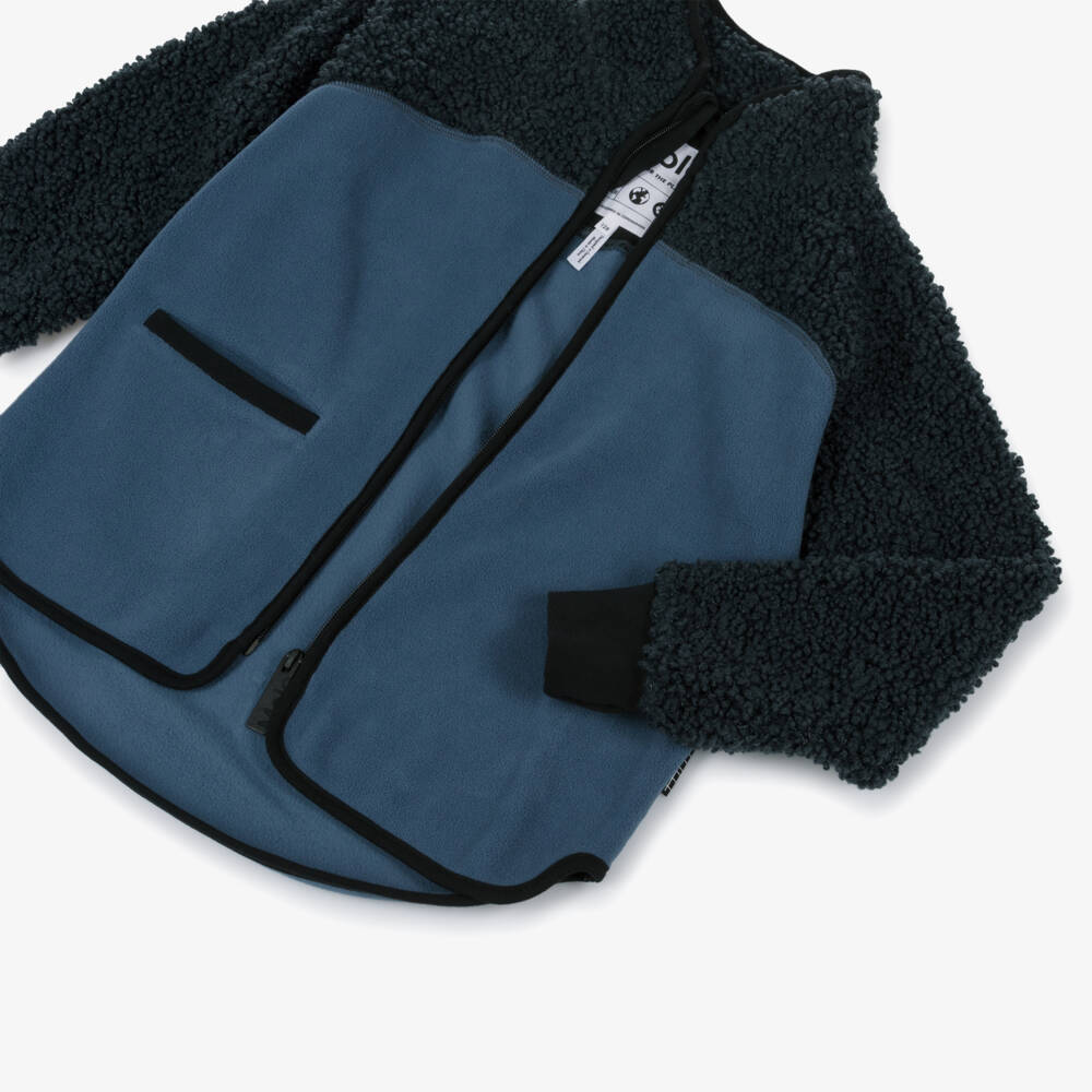Molo-Синий флисовый жакет на молнии для детей | Childrensalon Outlet