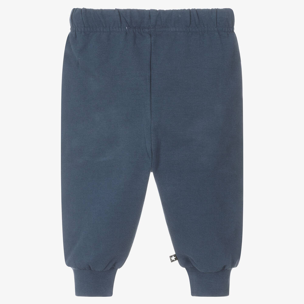 مولو-جوغرز قطن عضوي جيرسي لون أزرق للأطفال | Childrensalon Outlet