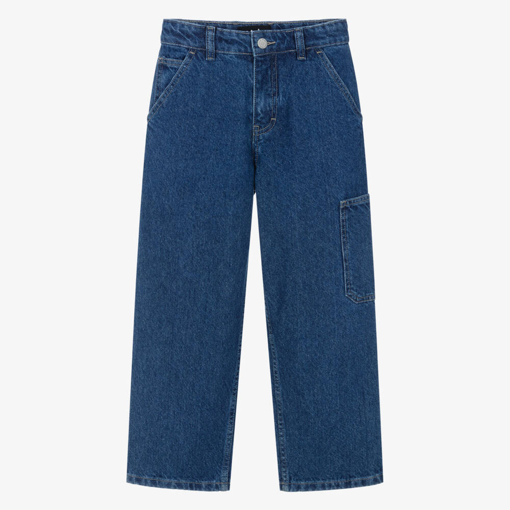 Molo-Джинсы из мягкого хлопка синий деним для детей | Childrensalon Outlet
