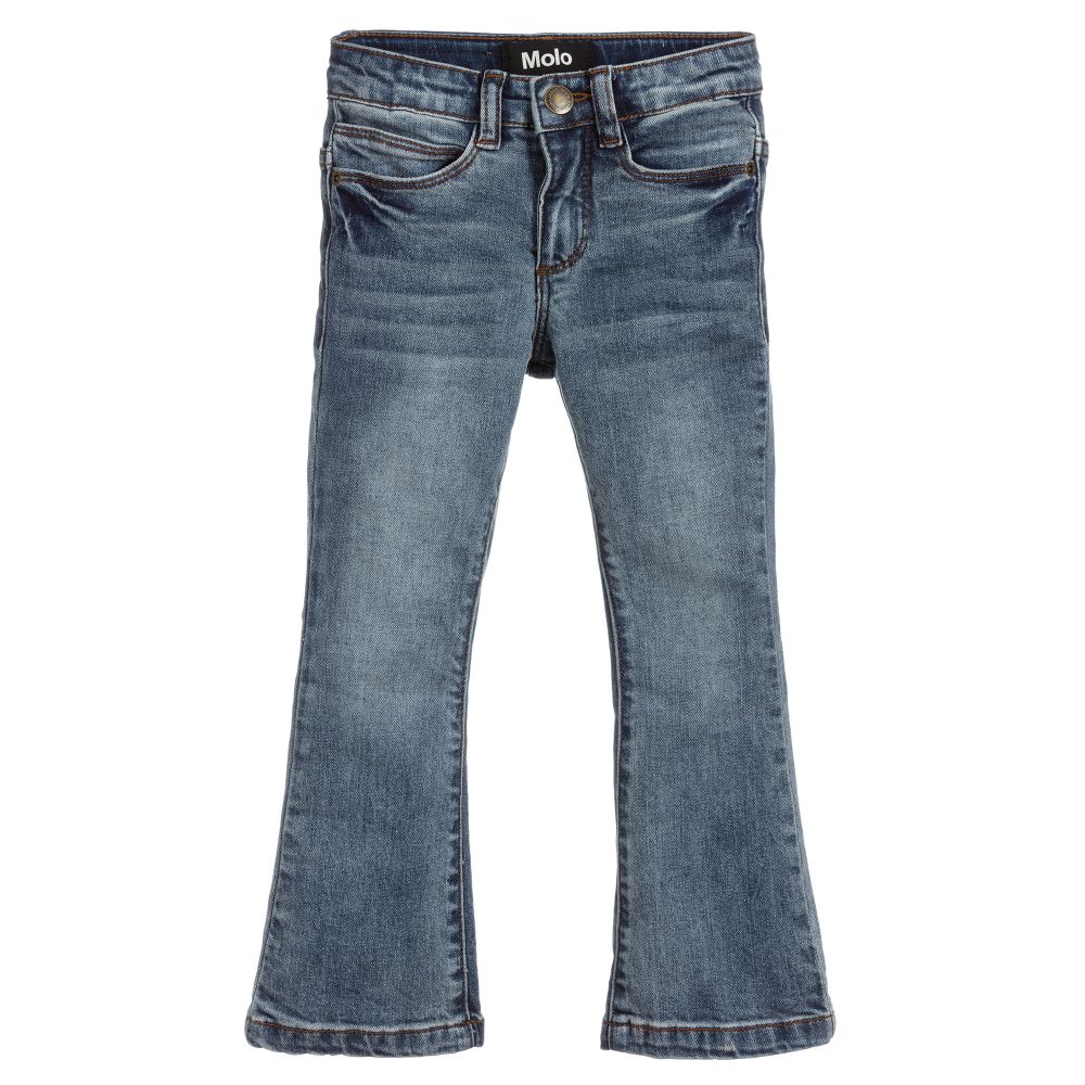Molo - Blue Flared Slim-Fit Jeans | Childrensalon