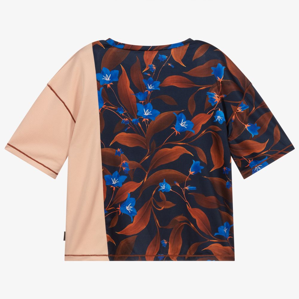Molo-Blue Floral Sport T-Shirt | Childrensalon Outlet