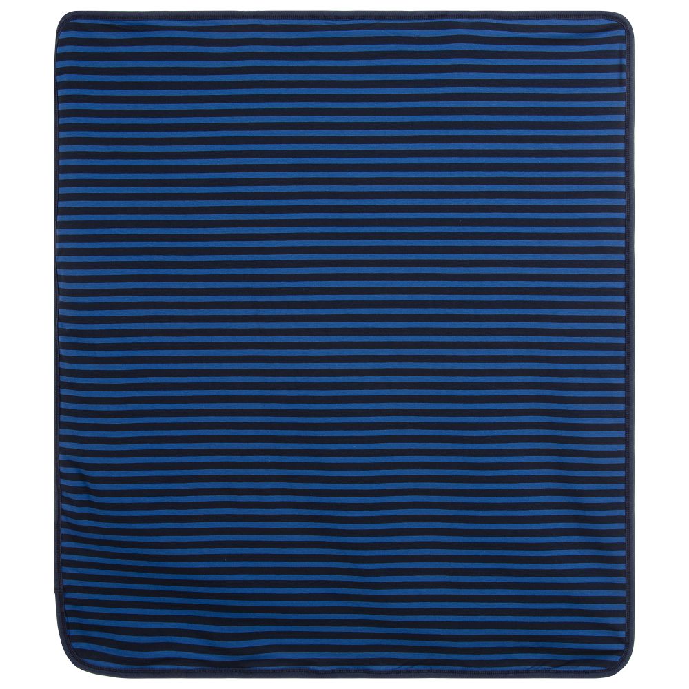 مولو-بطانية قطن جيرسي لون أزرق للمواليد (85سم) | Childrensalon Outlet