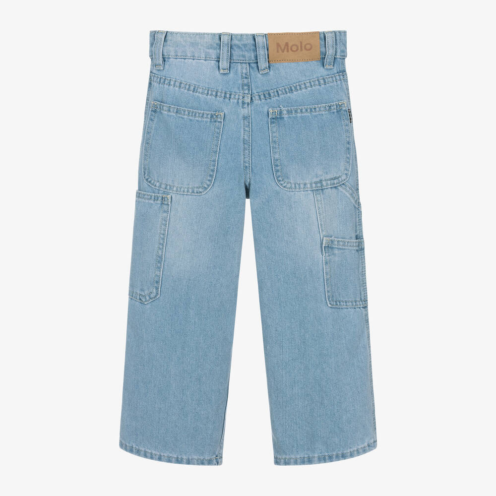 Molo-Blue Light Wash Denim Relaxed Jeans | Childrensalon Outlet