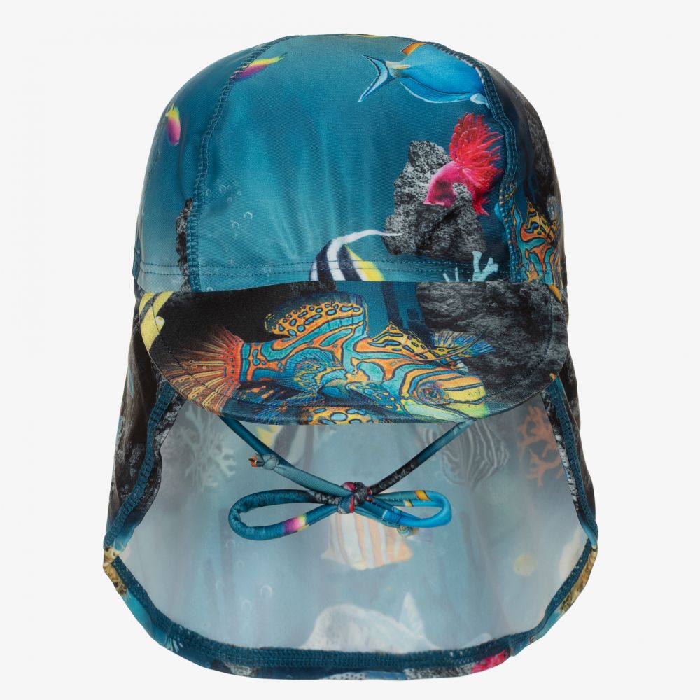 Molo-Blue Ocean Sun Hat (UPF 50+) | Childrensalon Outlet