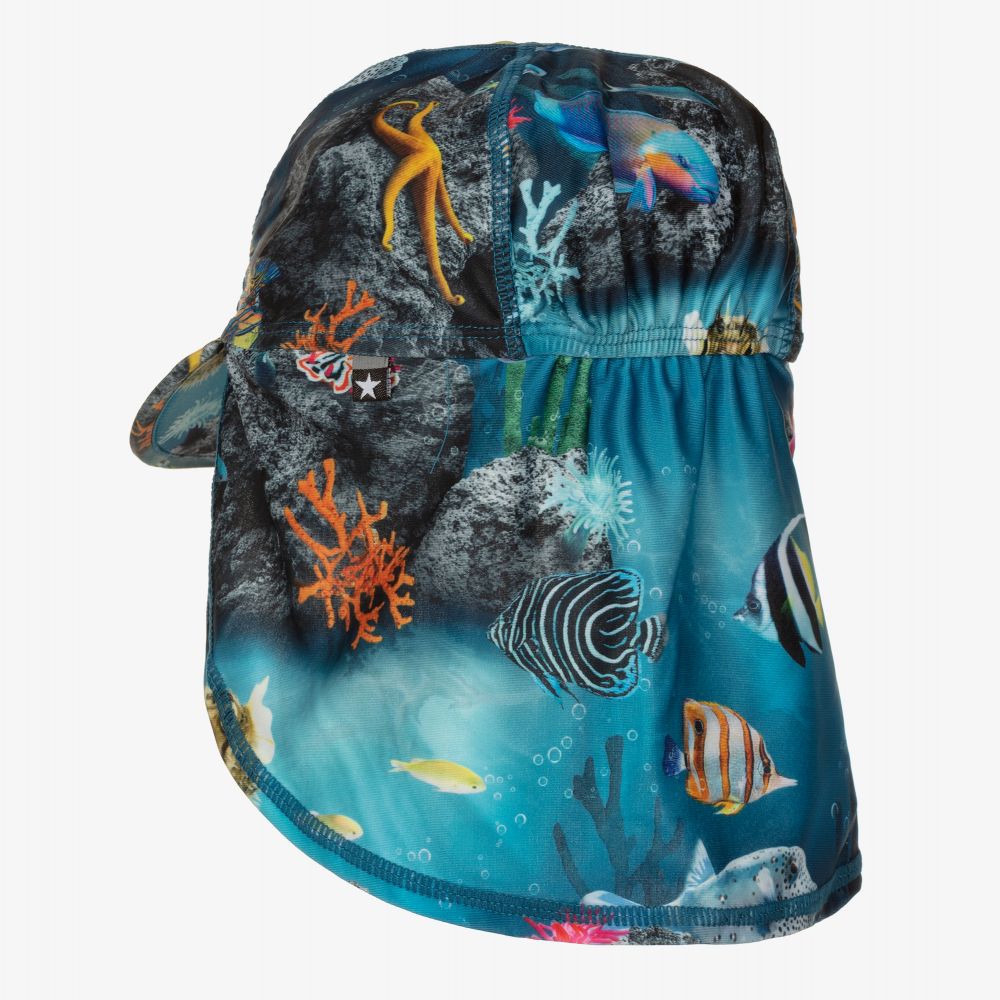 Molo-Blue Ocean Sun Hat (UPF 50+) | Childrensalon Outlet