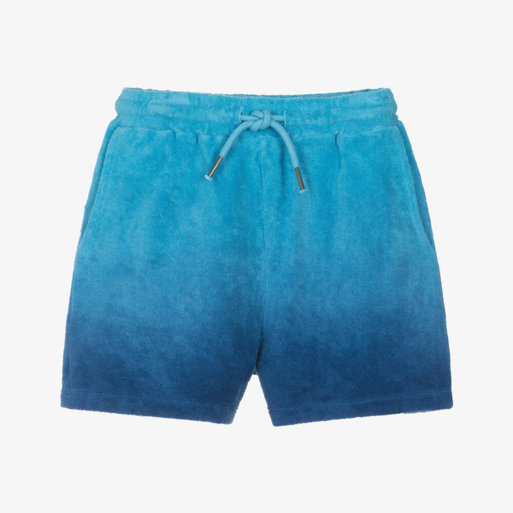 Molo-Blue OmbrÃ© Towelling Shorts | Childrensalon Outlet