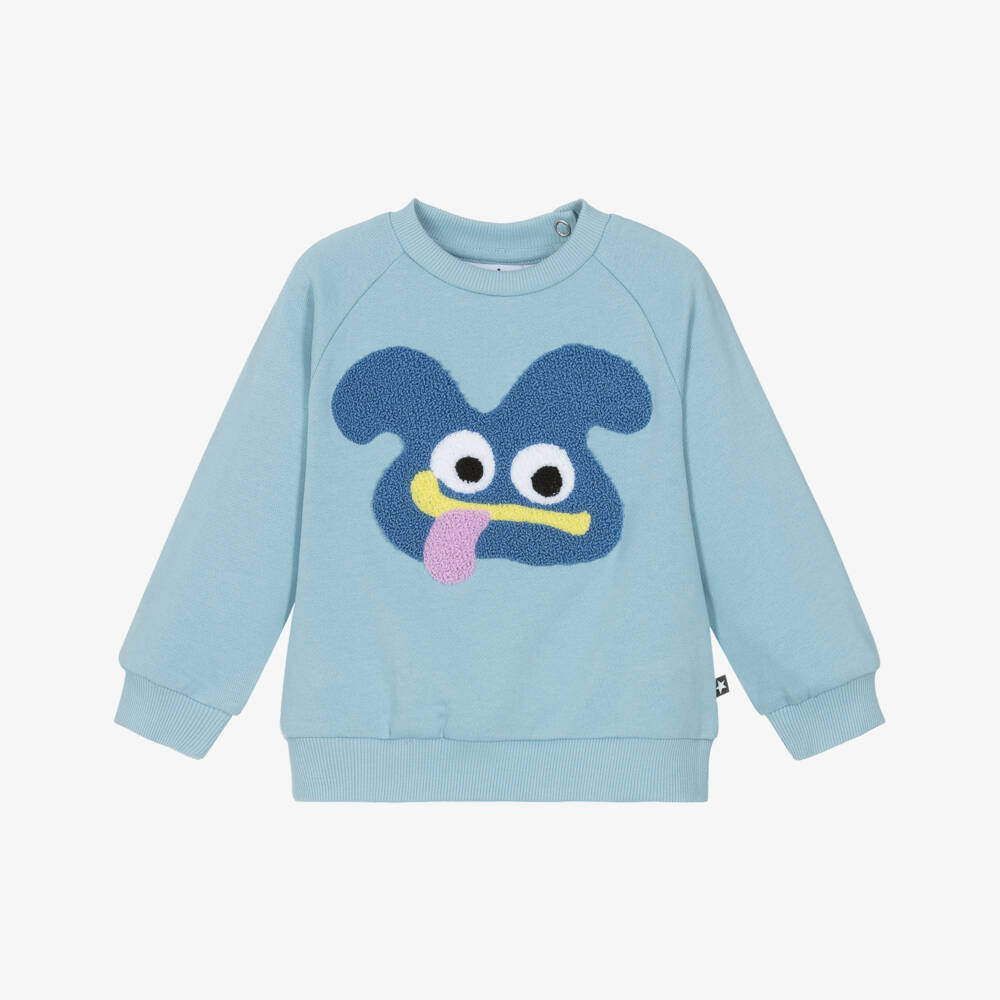 Molo-Свитшот синий с монстром для малышей | Childrensalon Outlet