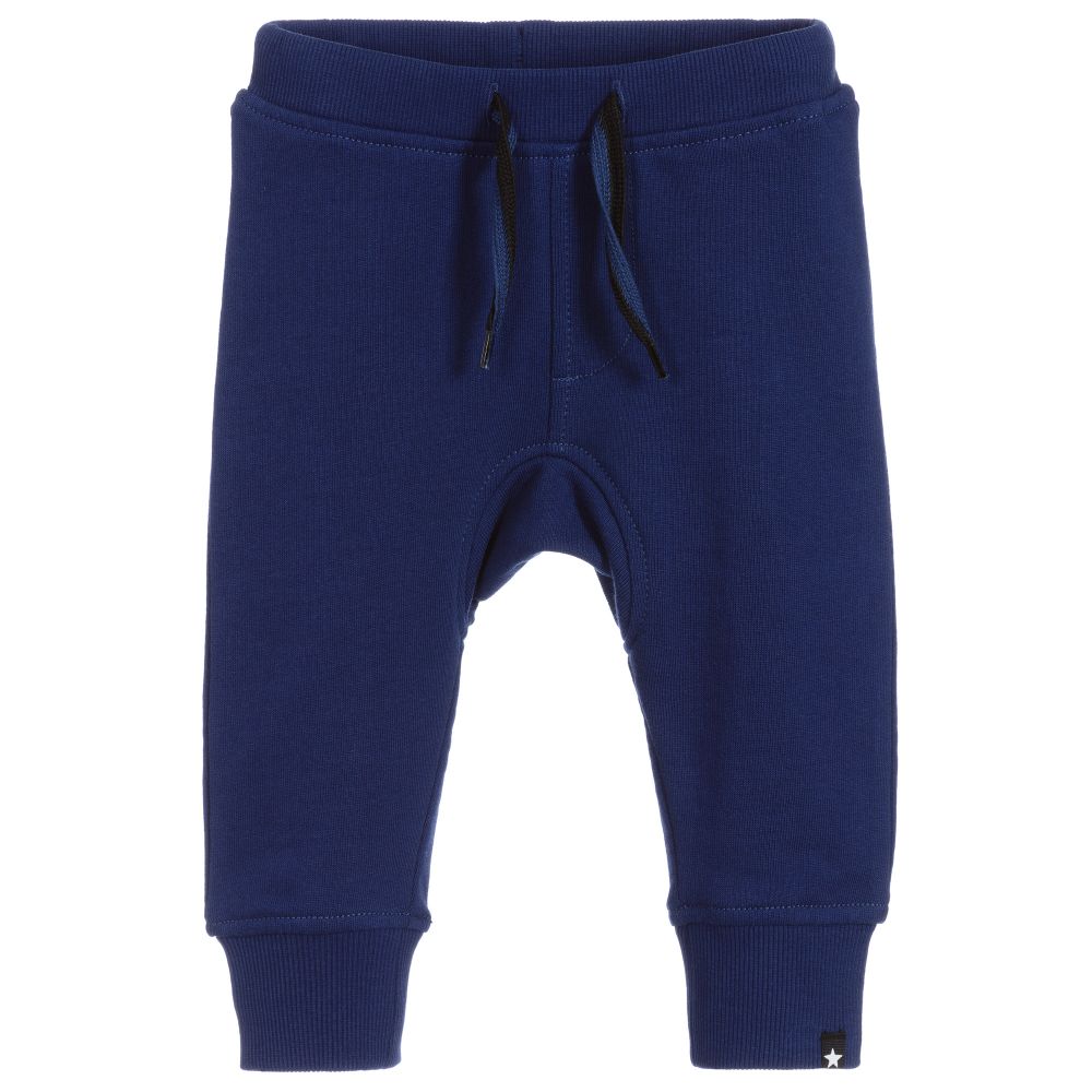 Molo - Pantalon de jogging bleu en coton biologique | Childrensalon