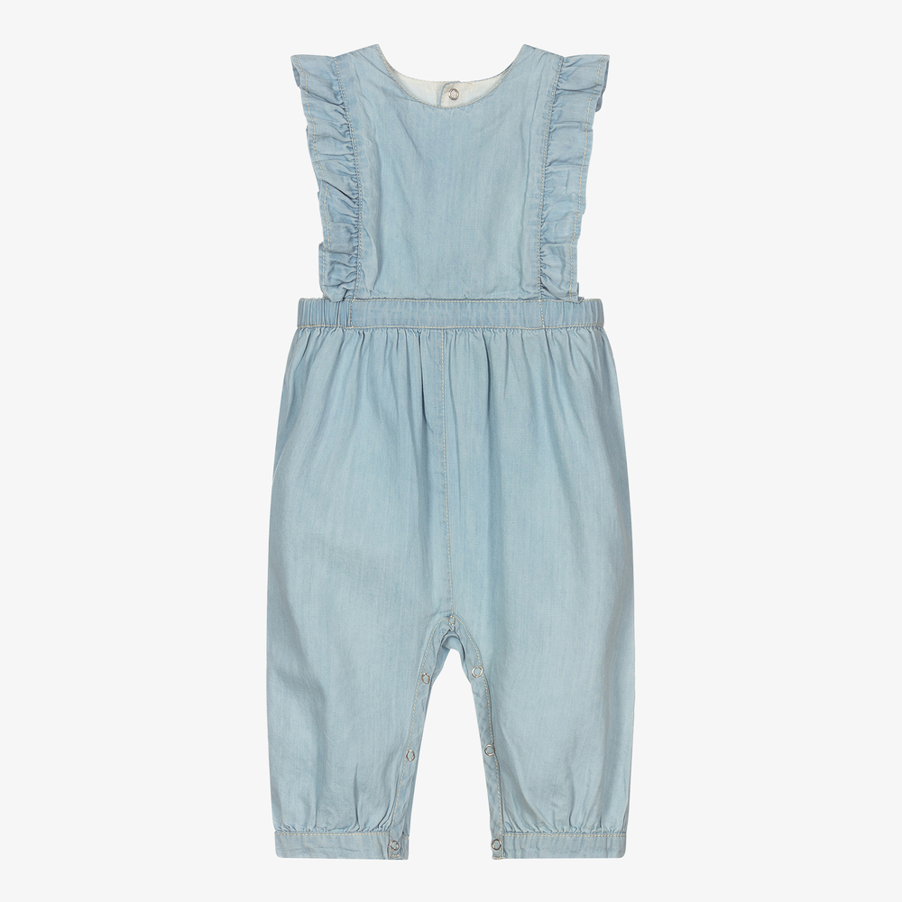 Molo - Blue Organic Cotton Jumpsuit | Childrensalon