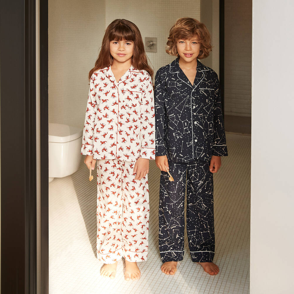 Molo-بيجاما قطن عضوي لون كحلي | Childrensalon Outlet