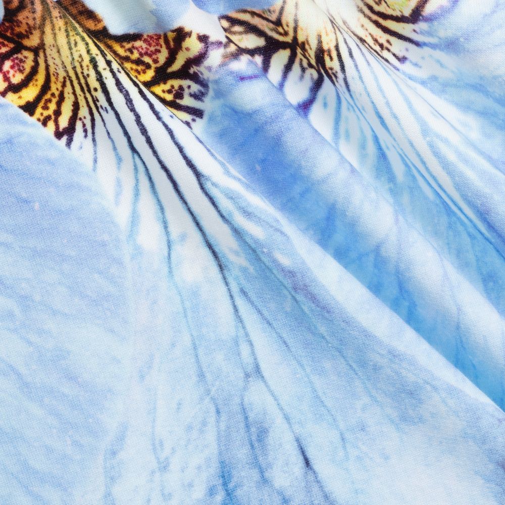 Molo-Blue Organic Cotton Skirt  | Childrensalon Outlet