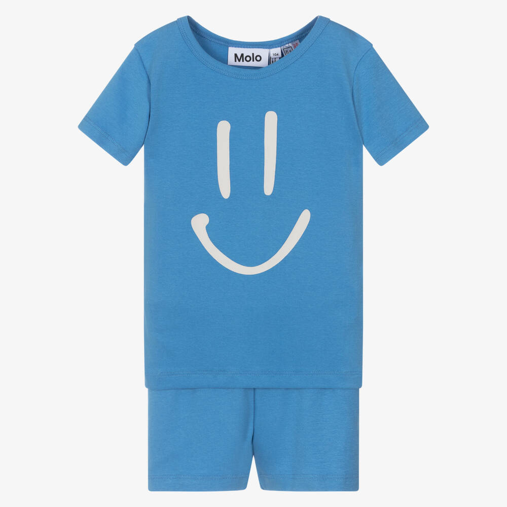 Molo-Синие пижамные шорты Улыбка для мальчиков | Childrensalon Outlet