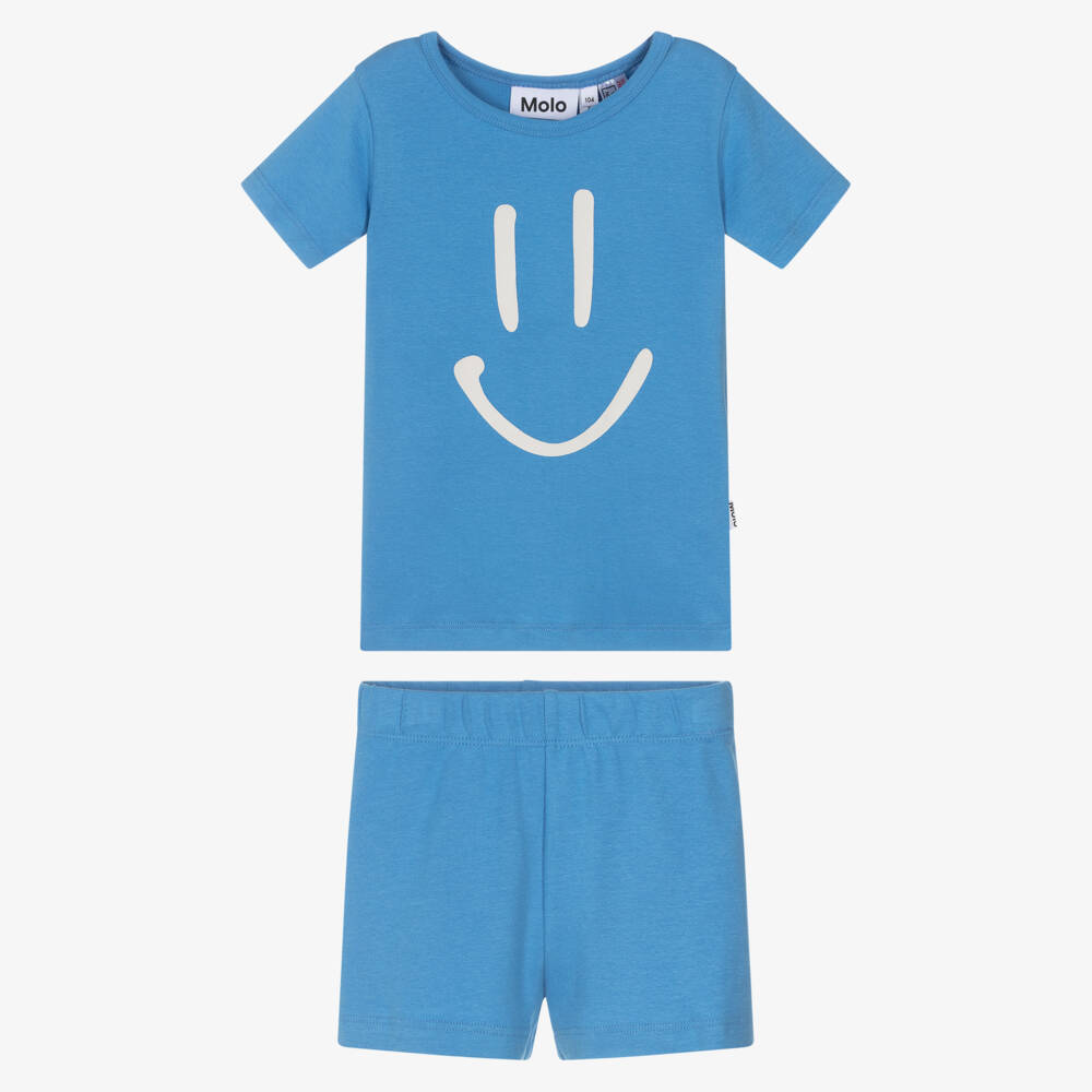 Molo-Синие пижамные шорты Улыбка для мальчиков | Childrensalon Outlet