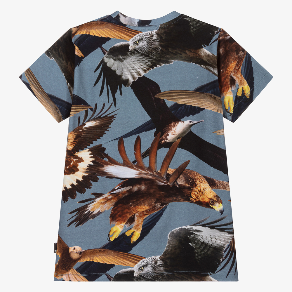 Molo-تيشيرت قطن عضوي لون أزرق للأولاد | Childrensalon Outlet