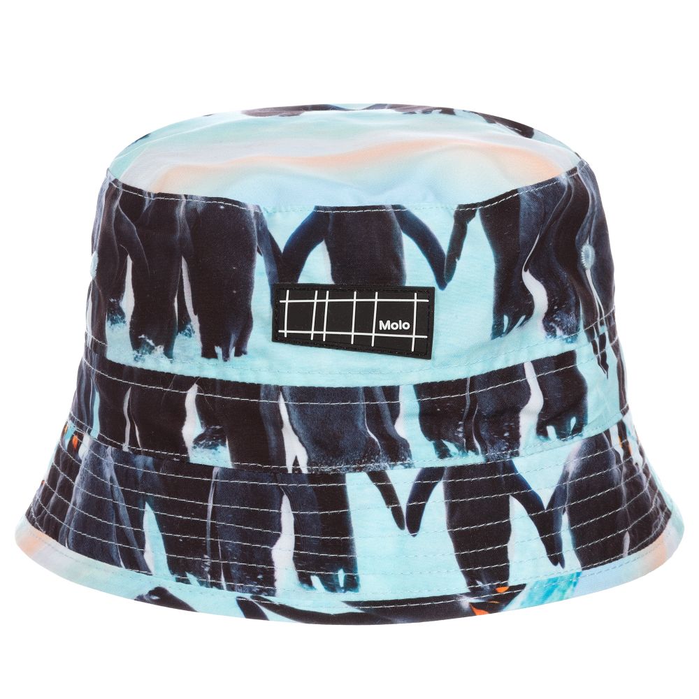 Molo-Blue Penguin Hat (UPF40+) | Childrensalon Outlet
