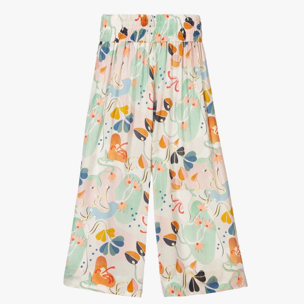 Molo - Blue & Pink Viscose Culottes | Childrensalon