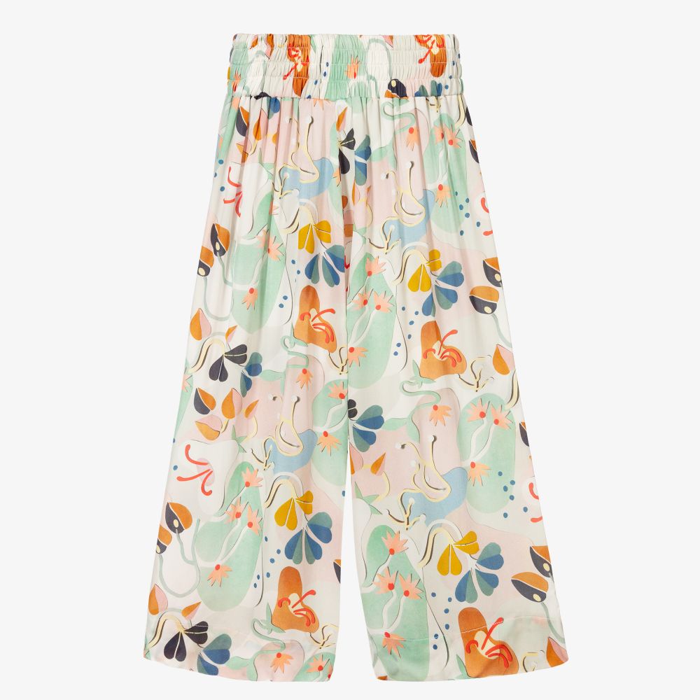 Molo-Blue & Pink Viscose Culottes | Childrensalon Outlet