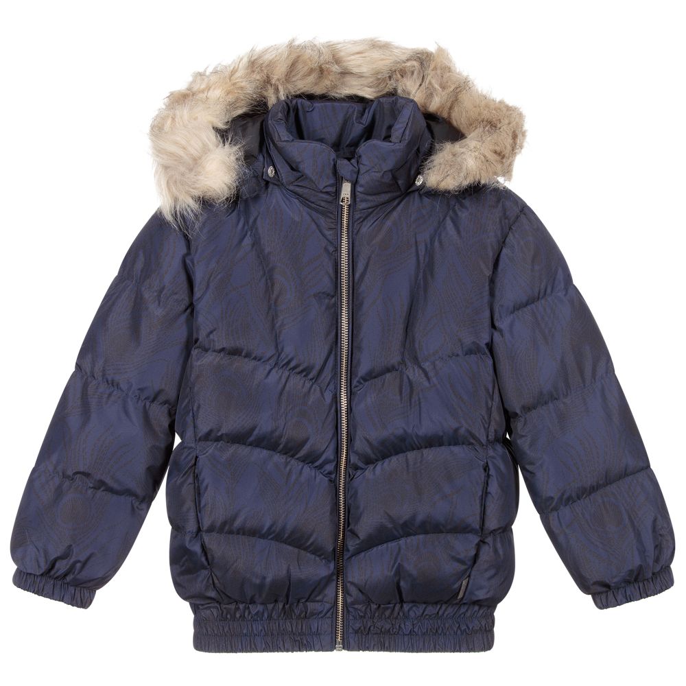 Molo-Blue Puffer Jacket | Childrensalon Outlet