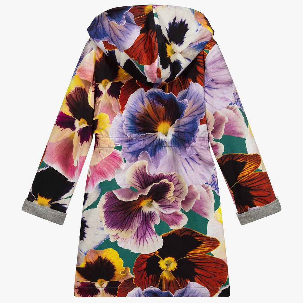 Molo-Сине-фиолетовый халат с цветами | Childrensalon Outlet