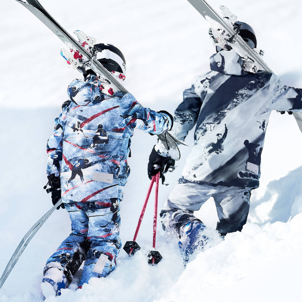 Molo-Blue Salopette Ski Trousers | Childrensalon Outlet