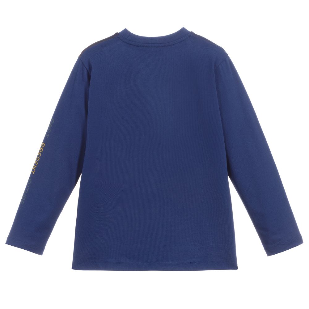 Molo-Blue Space Organic Cotton Top | Childrensalon Outlet