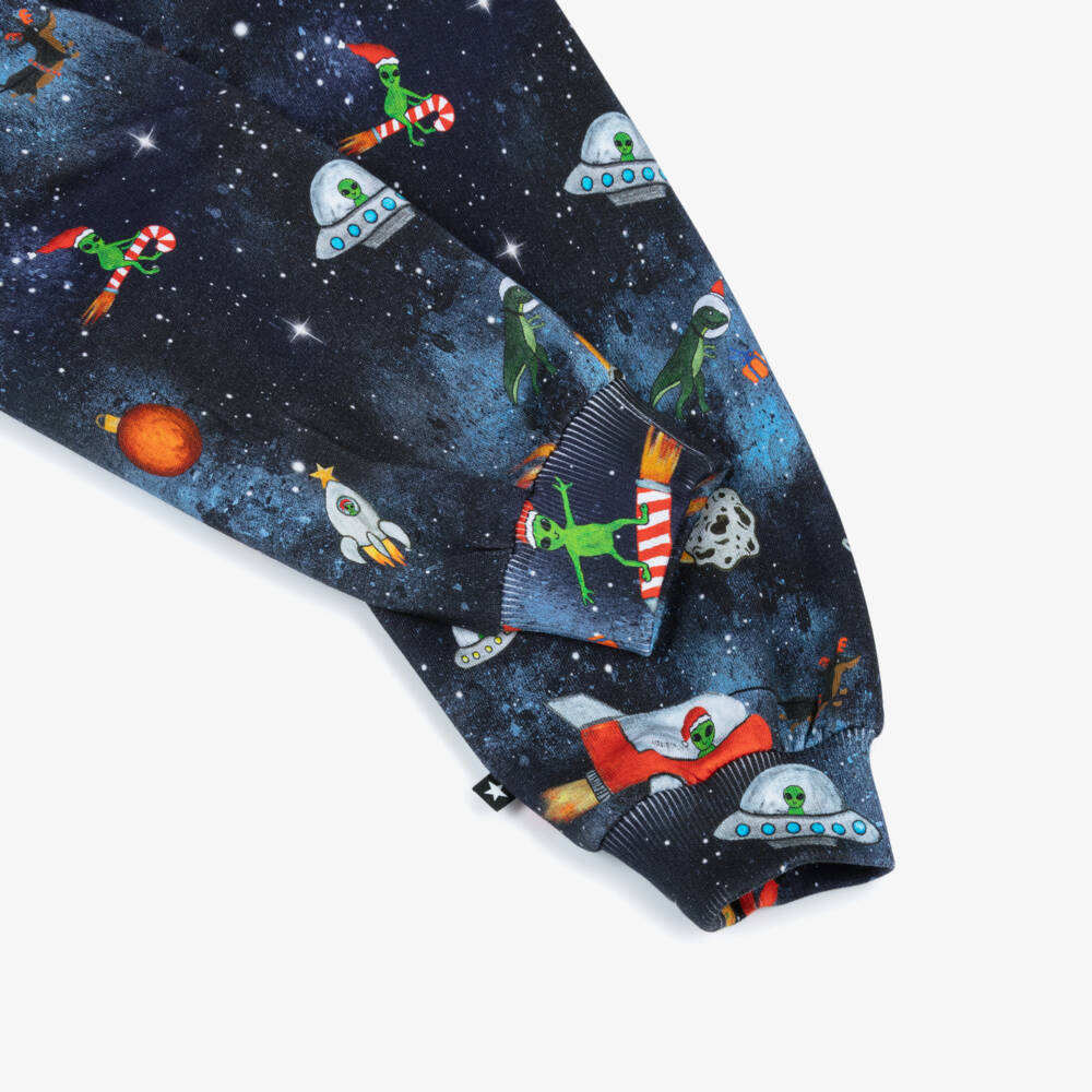 Molo-Blue Space Print Joggers | Childrensalon Outlet