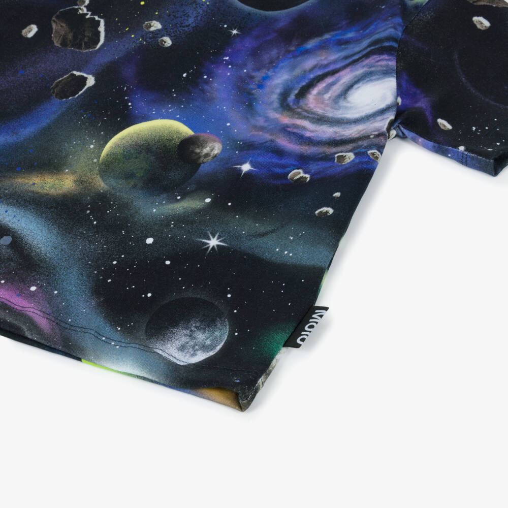 Molo-Blue Space T-shirt | Childrensalon Outlet
