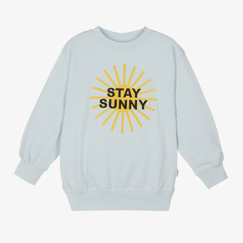 Molo - Blue Sunny Organic Cotton Sweatshirt | Childrensalon