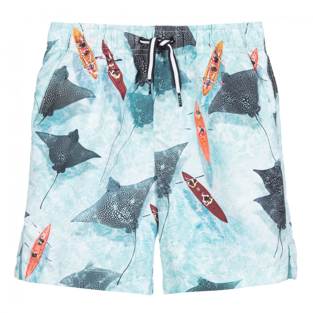 Molo - Blaue Badeshorts (LSF 50+) | Childrensalon