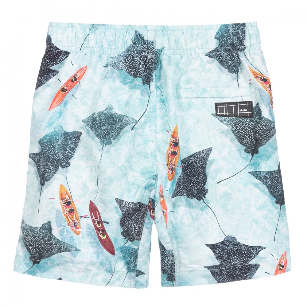 Molo-Blue Swim Shorts (UPF50+) | Childrensalon Outlet