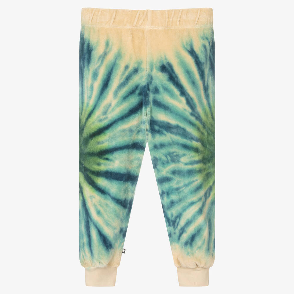 مولو-جوغرز قطن عضوي قطيفة لون أزرق وأخضر للأطفال | Childrensalon Outlet