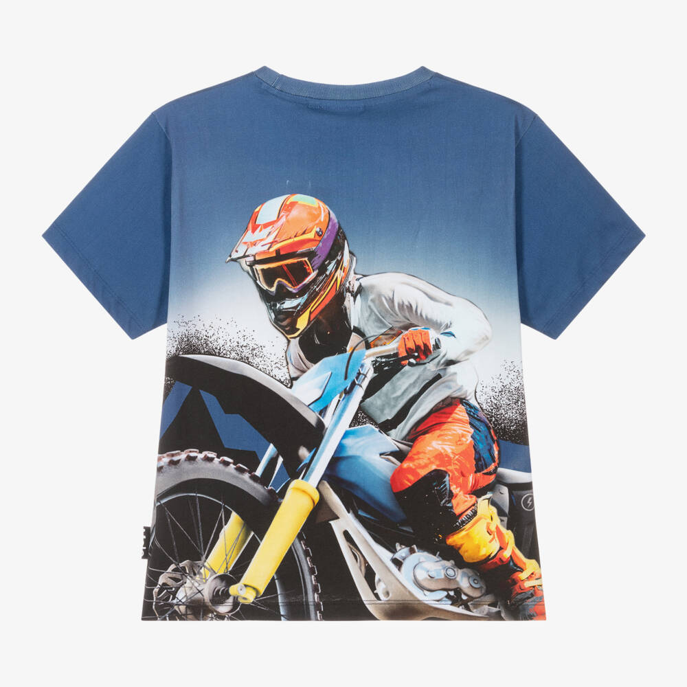 Molo-Boys Adventure Blue Bike Tee | Childrensalon Outlet