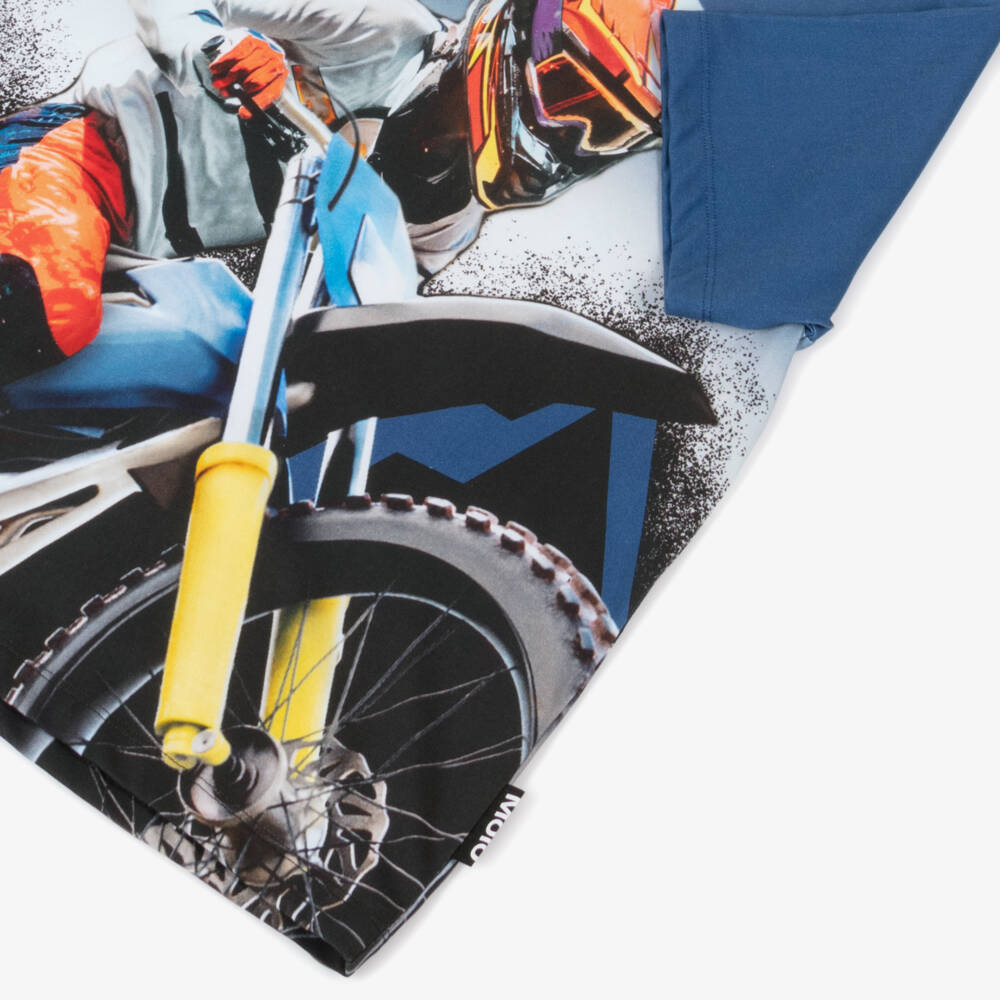 Molo-Boys Adventure Blue Bike Tee | Childrensalon Outlet