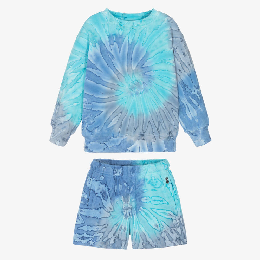 Molo-Boys Aqua-Toned Cotton Shorts Duo | Childrensalon Outlet