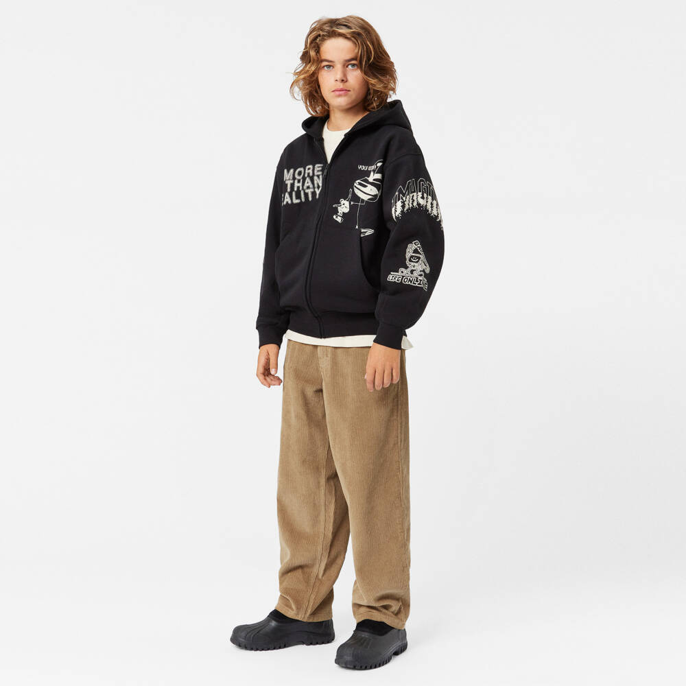 Molo-Boys Beige Corduroy Relaxed Trousers | Childrensalon Outlet